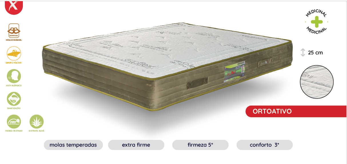 Colchão ORTOATIVO Medicinal ERGOX - Image 2