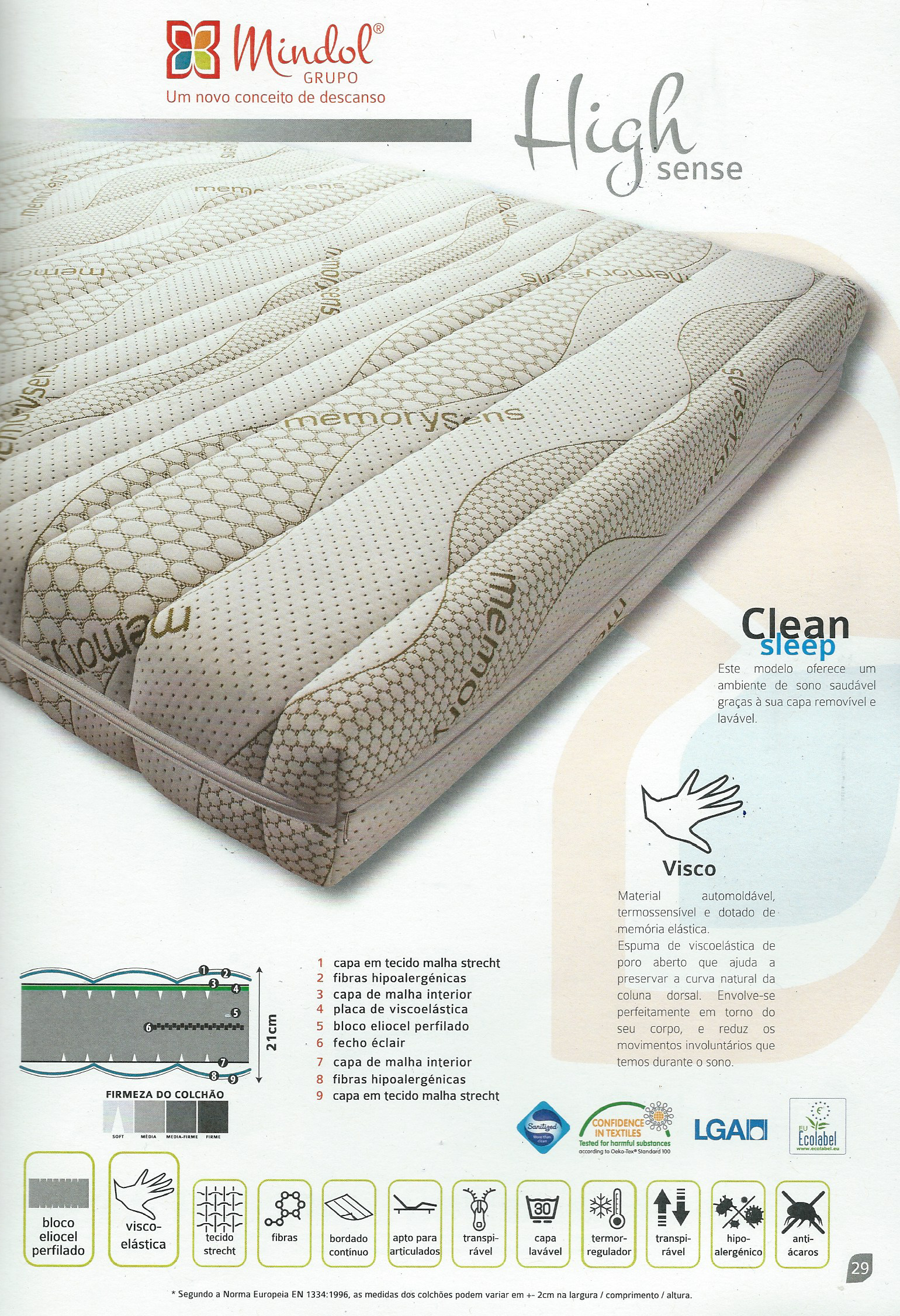 Pack articulado Mindol: Base elétrico Plus + colchão High Sense - Image 3