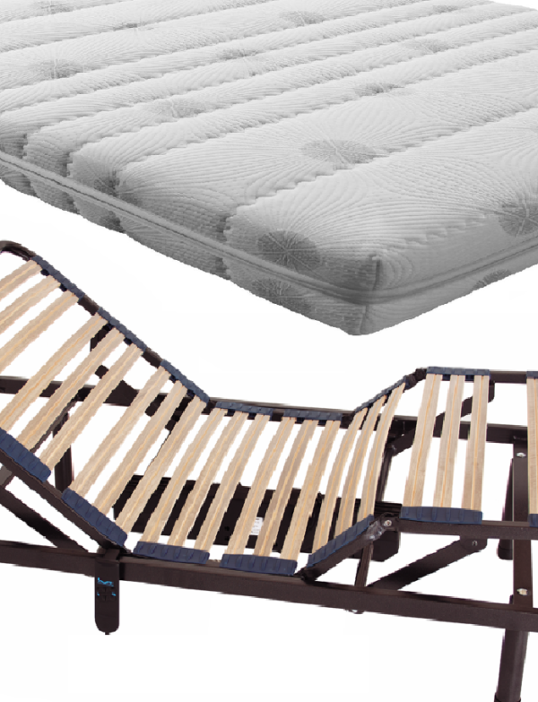 Pack articulado Mindol: estrado eléctrico Mt4 838  + Colchão High Látex