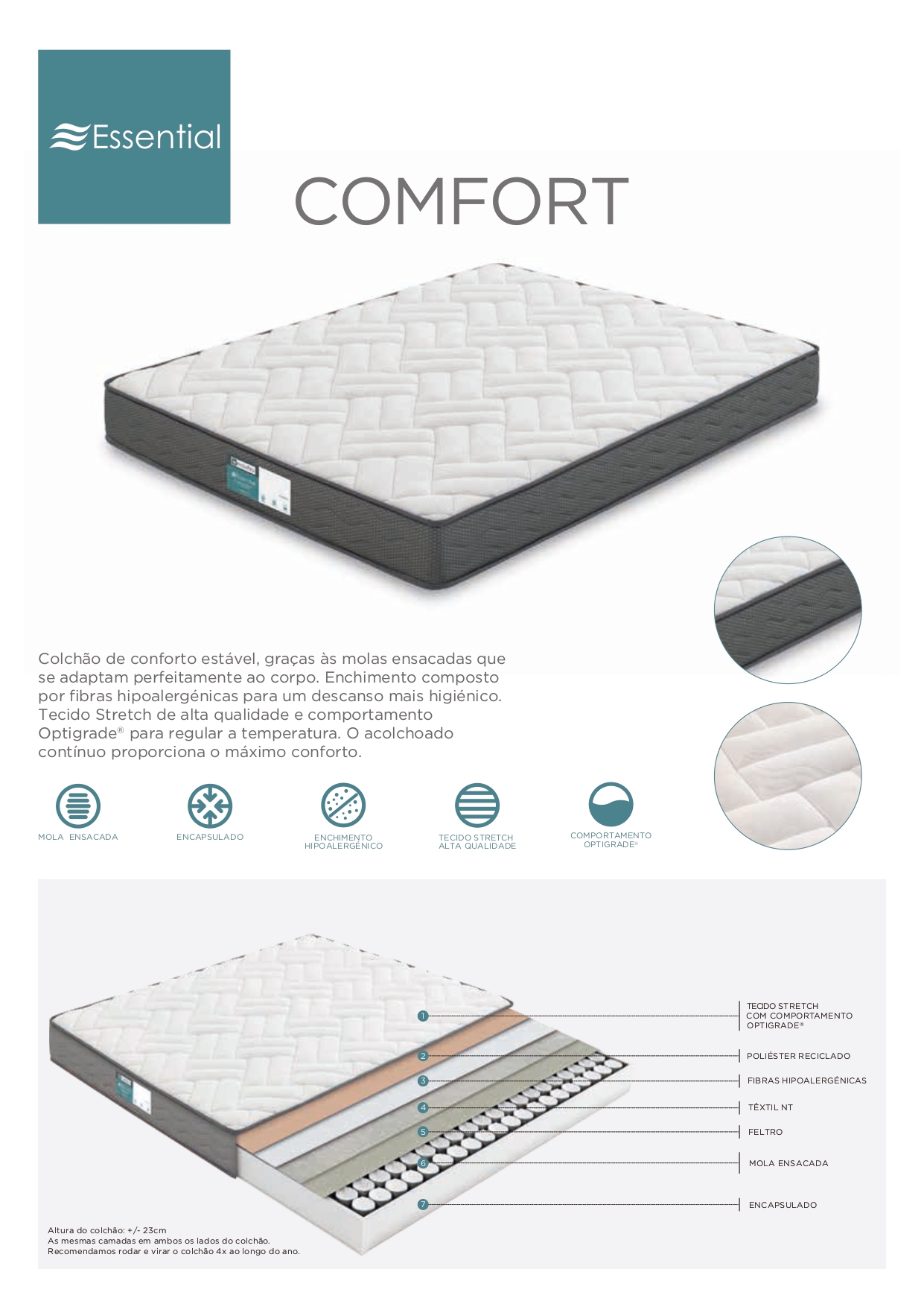 Pack Molaflex: colchão Comfort + base Area - Image 3
