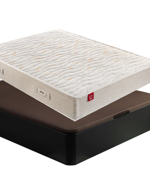 Pack LUX da Pikolin: Colchão de Molas Normablock + Base abatível cor Preto