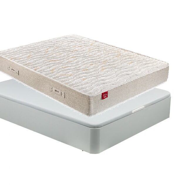 Pack LUX da PIKOLIN: Colchão de Molas Normablock + Base abatível cor Branco